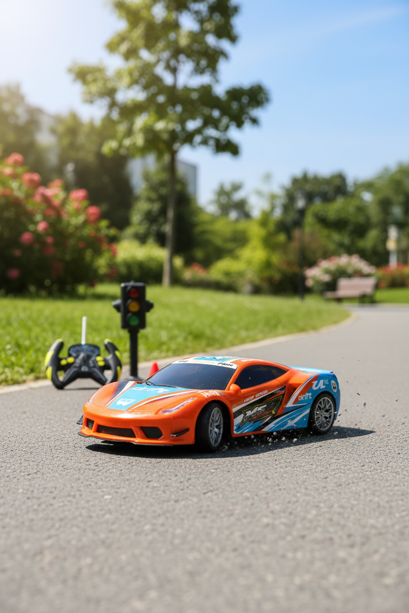 bestuurbare auto met accessoires