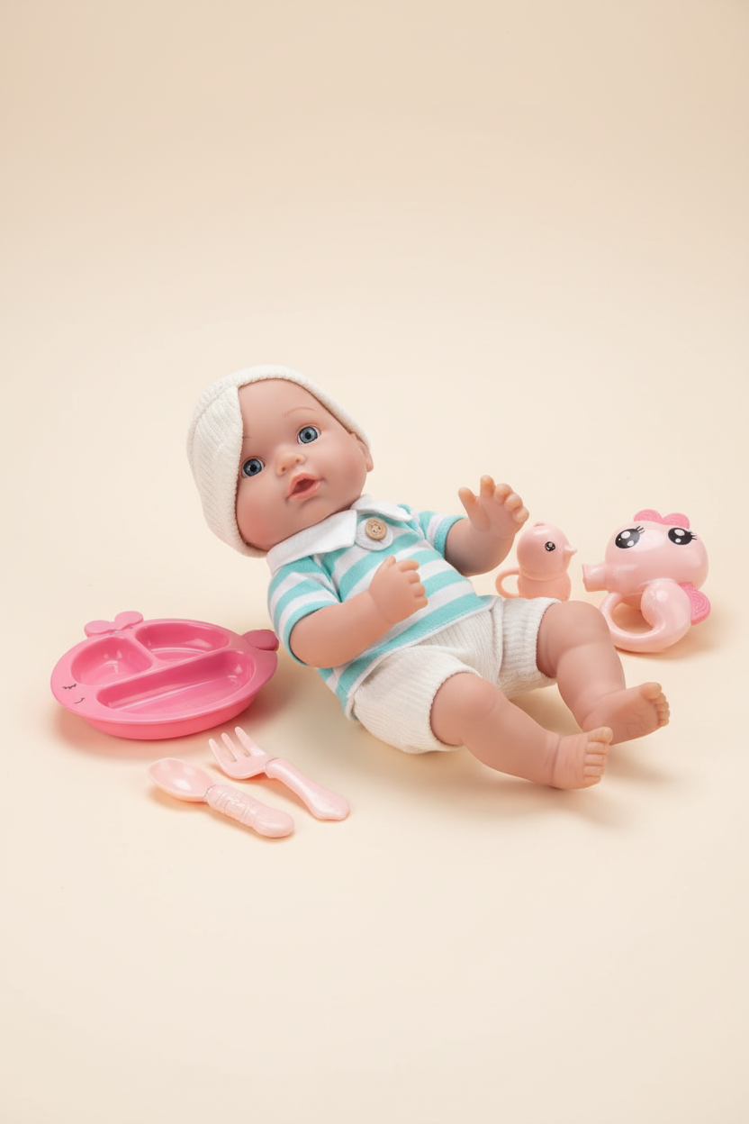 Little Cute Baby Babypop 30 cm met Accessoires