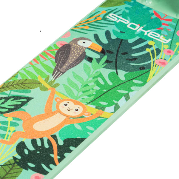 Spokey DUKE Kinderstep - Wit / Roze / Groen - 125mm wielen