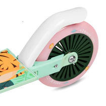 Spokey DUKE Kinderstep - Wit / Roze / Groen - 125mm wielen