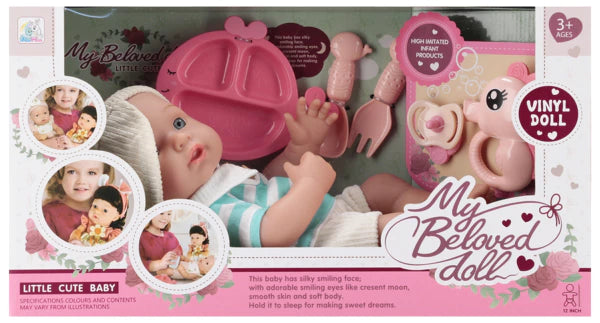 Little Cute Baby Babypop 30 cm met Accessoires