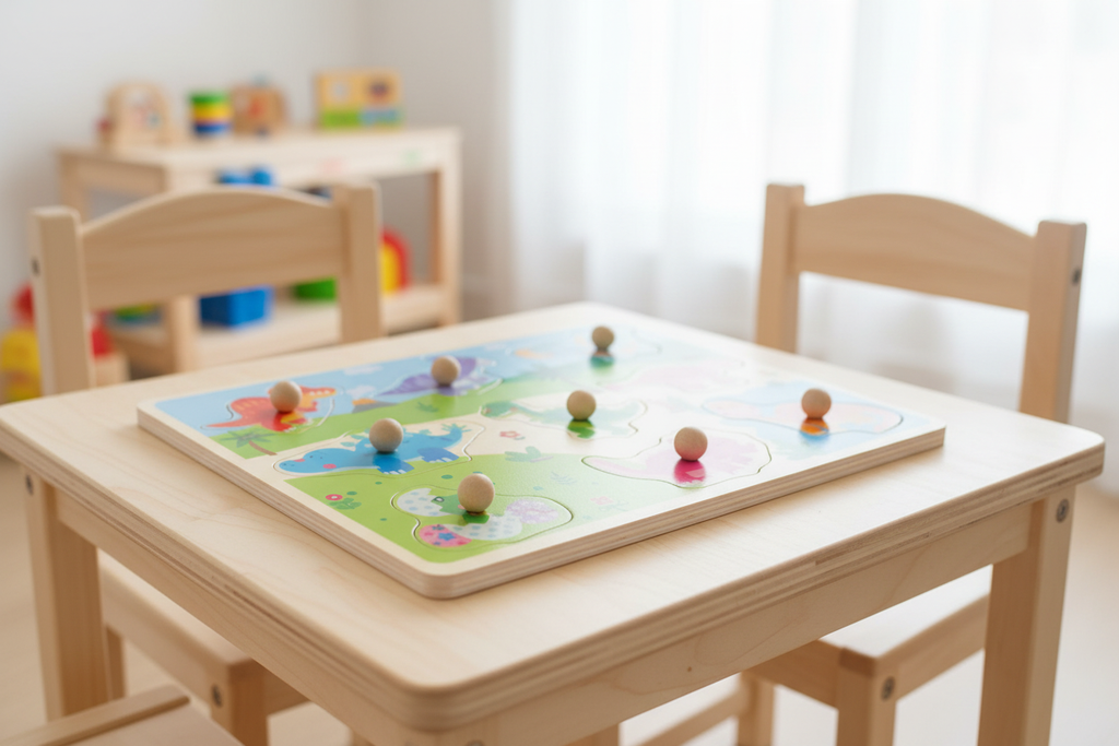 houten puzzel dinosaurus