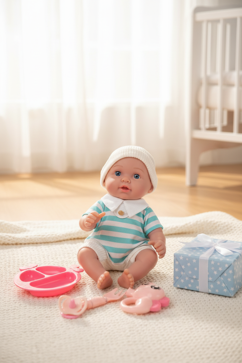 Little Cute Baby Babypop 30 cm met Accessoires