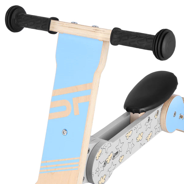 Blauwe 2in1 - Step & Loopfiets - Materiaal: Hout - Lichtgewicht