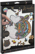 Houten puzzel met tijgerfiguur - 130 stukjes